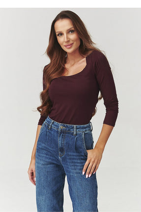 Blouse model 219726 Makadamia