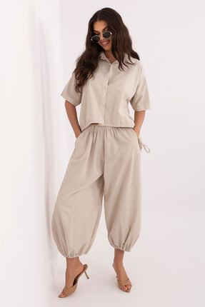 corduroy trousers model 226233 Italy Moda