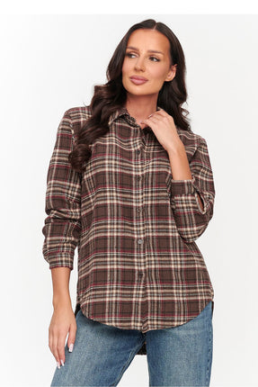 Long sleeve shirt model 231008 Makadamia