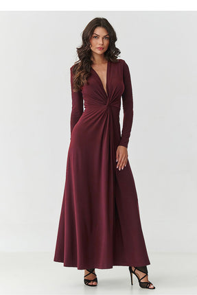 Long dress model 232063 Makadamia