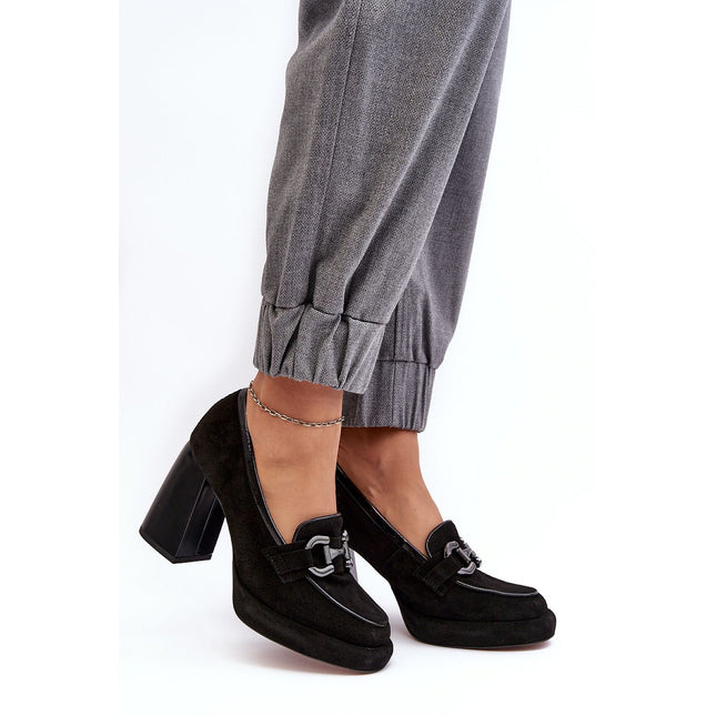 Block heel pumps Step in style