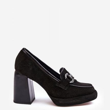 Block heel pumps Step in style