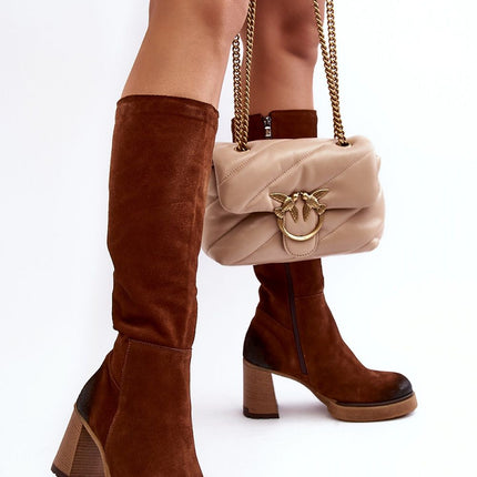 Heel boots Step in style