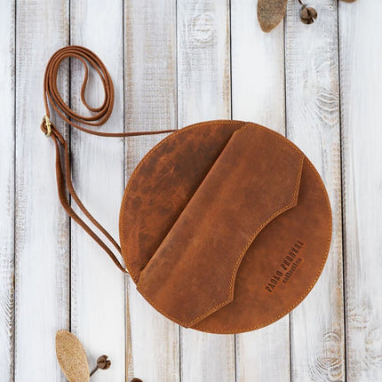 Natural leather bag Galanter