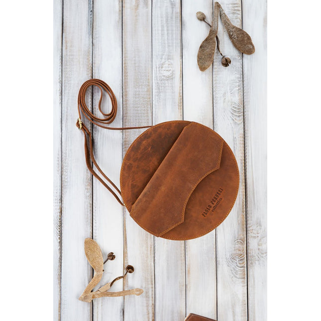 Natural leather bag Galanter