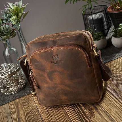 Natural leather bag Galanter