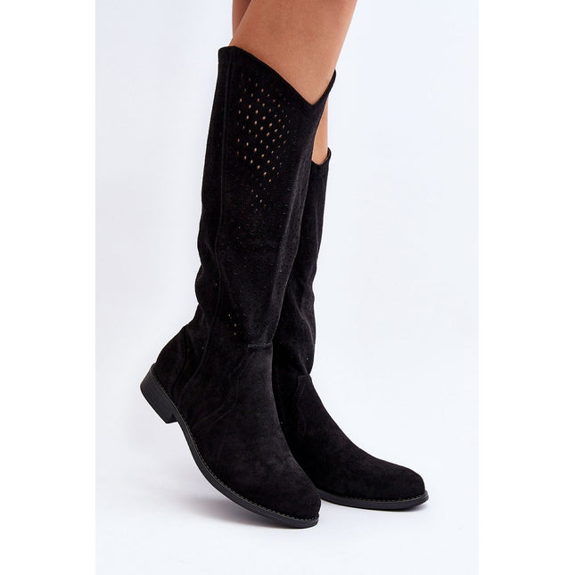 Open-work Boots Step in style