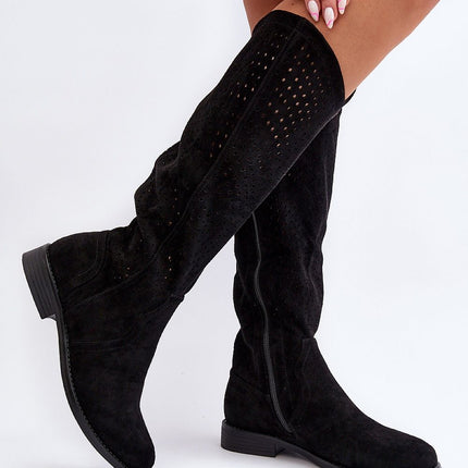 Open-work Boots Step in style