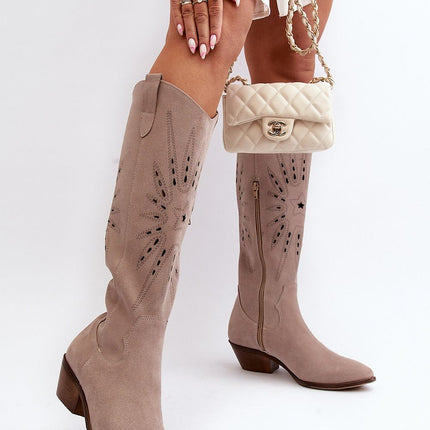 Open-work Boots Step in style