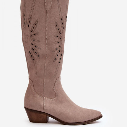 Open-work Boots Step in style