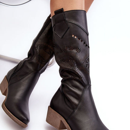Open-work Boots Step in style