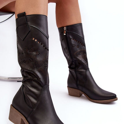 Open-work Boots Step in style