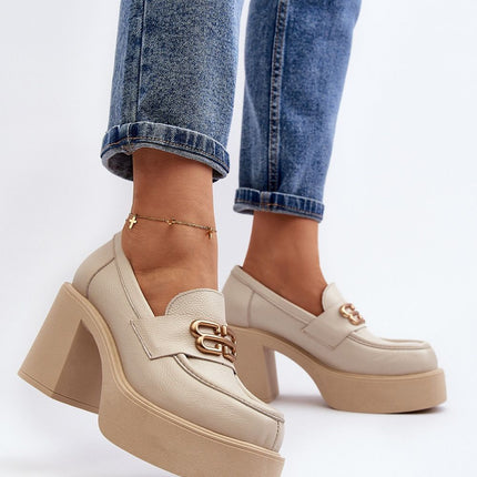 Heeled low shoes Step in style