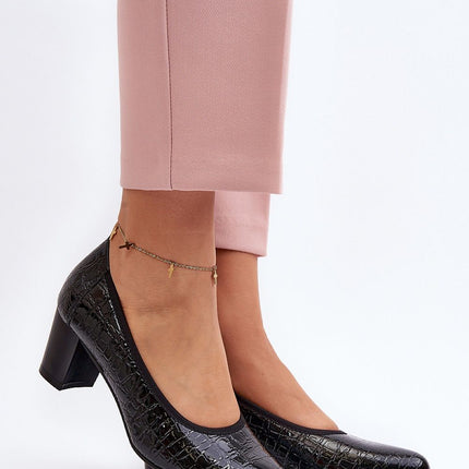 Block heel pumps Step in style