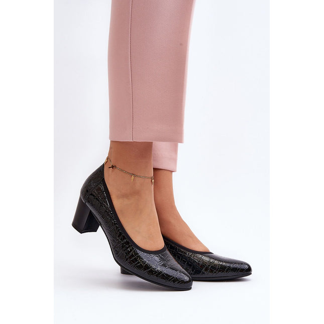 Block heel pumps Step in style