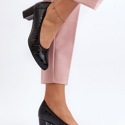 Block heel pumps Step in style