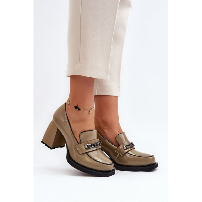 Block heel pumps Step in style