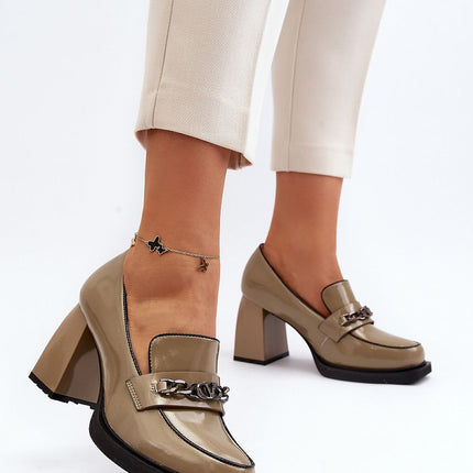 Block heel pumps Step in style