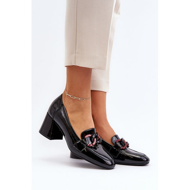 Block heel pumps Step in style