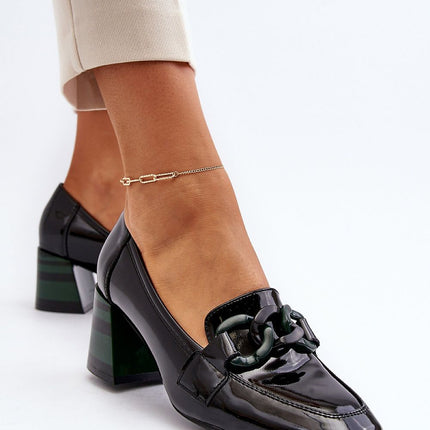 Block heel pumps Step in style