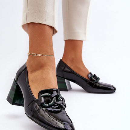 Block heel pumps Step in style