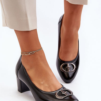 Block heel pumps Step in style