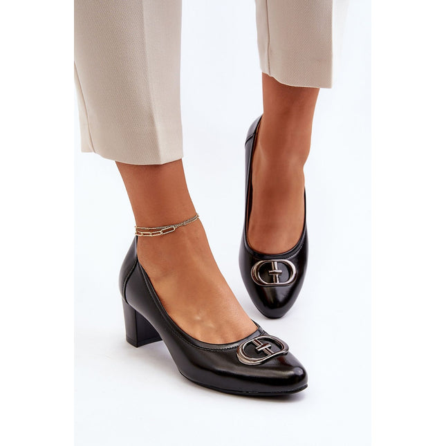 Block heel pumps Step in style