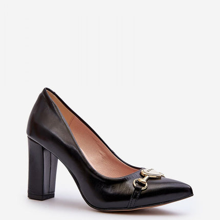 Block heel pumps Step in style