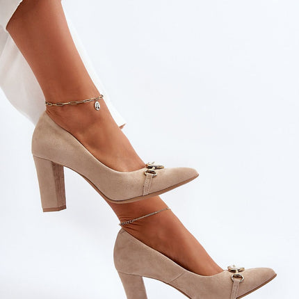 Block heel pumps Step in style