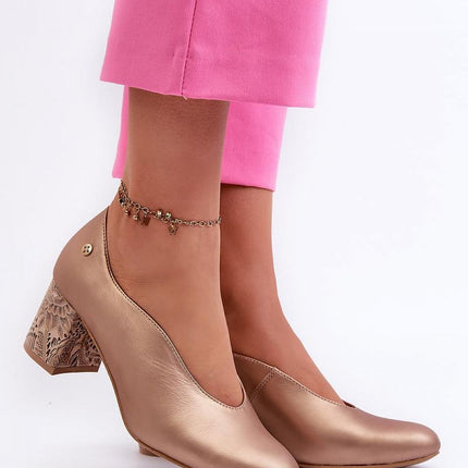 Block heel pumps Step in style