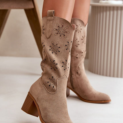 Open-work Boots Step in style
