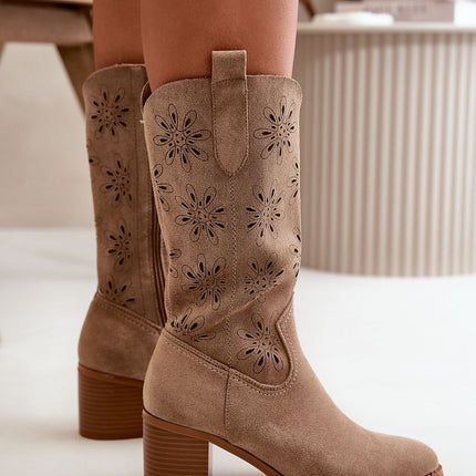 Open-work Boots Step in style