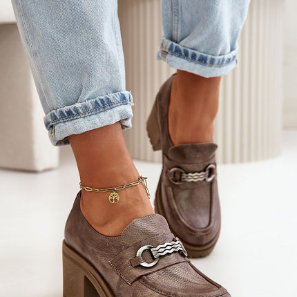 Heeled low shoes Step in style