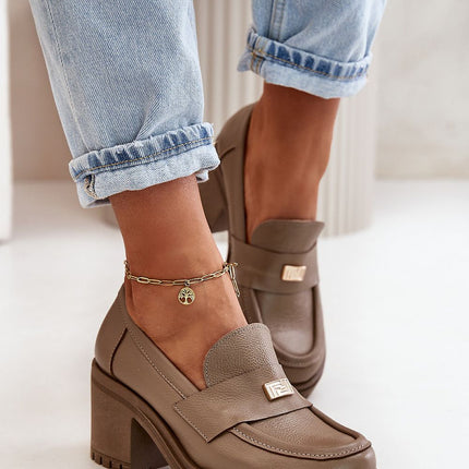 Heeled low shoes Step in style