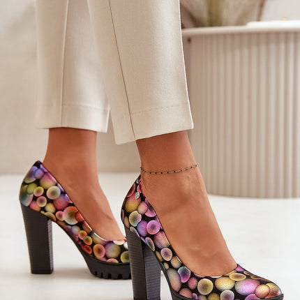 Block heel pumps Step in style