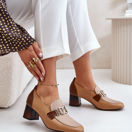 Block heel pumps Step in style