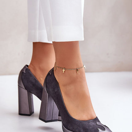 Block heel pumps Step in style