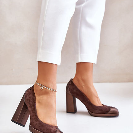 Block heel pumps Step in style