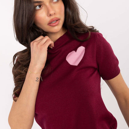  Short sleeve sweater model 219594 Factory Price 