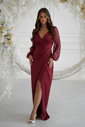  Long dress model 219704 Bicotone 