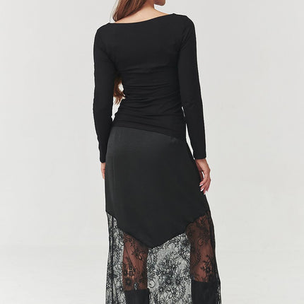  Long skirt model 219727 Makadamia 