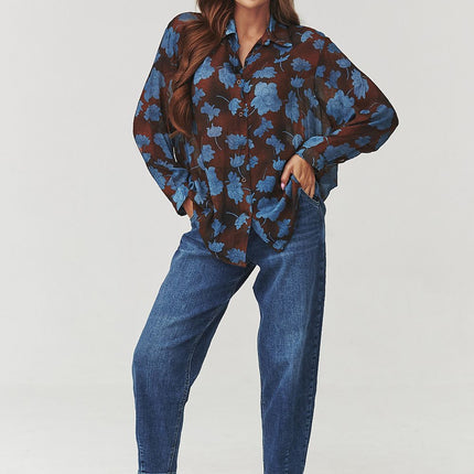  Long sleeve shirt model 219728 Makadamia 