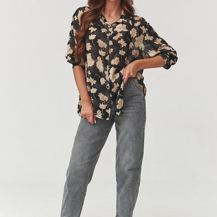 Long sleeve shirt model 219729 Makadamia 