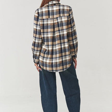  Long sleeve shirt model 219732 Makadamia 