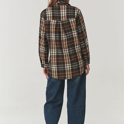  Long sleeve shirt model 219733 Makadamia 