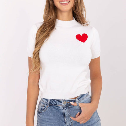  Short sleeve sweater model 220372 Factory Price 