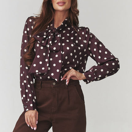  Long sleeve shirt model 220781 Makadamia 