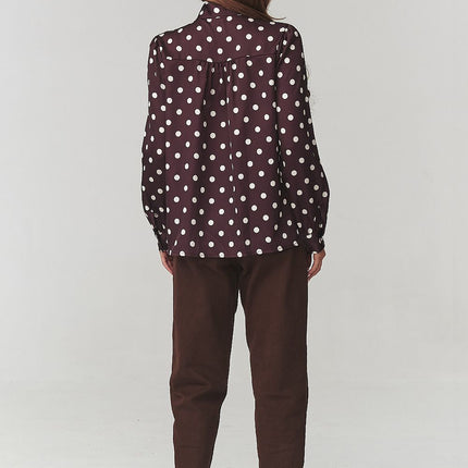  Long sleeve shirt model 220781 Makadamia 