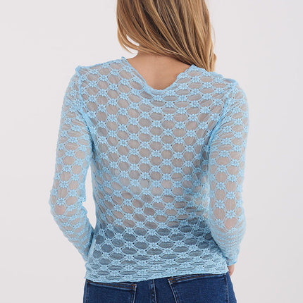  Lace blouse model 223076 Factory Price 