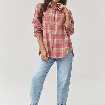  Long sleeve shirt model 223231 Makadamia 